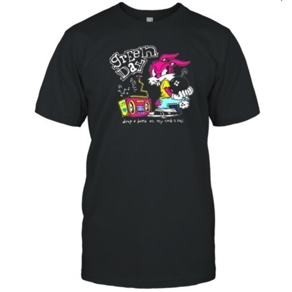Green Day Drop A Bomb Rock Punk Quote Graphic Unisex T-Shirt